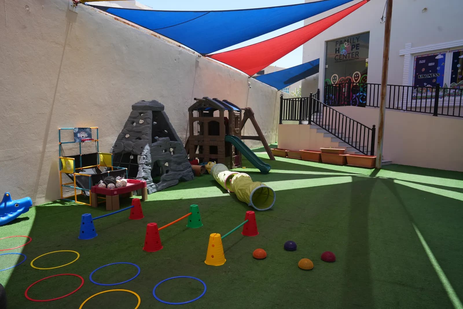 Children playing at Family Hope Center Markhiya Doha